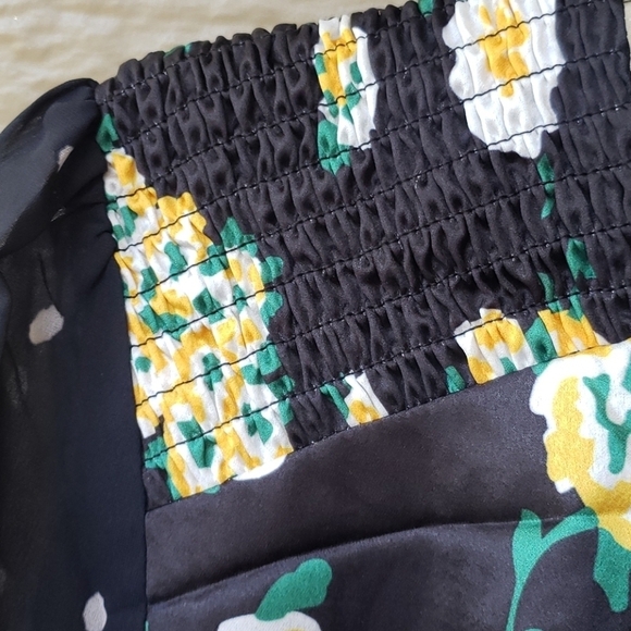 Foxiedox Anemone Smocked Mixed Print Mini Dress - Picture 12 of 15